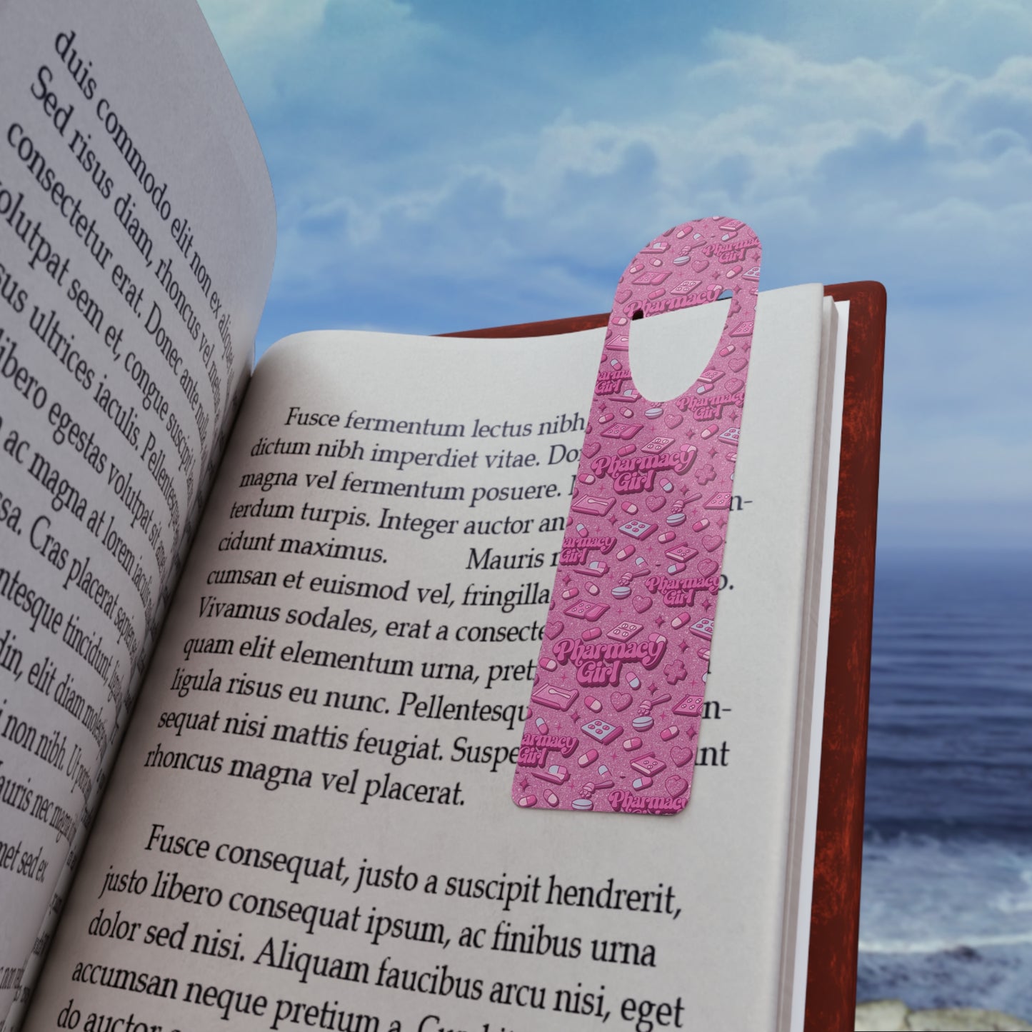 Pharmacy Girl "Pink Script" Bookmark