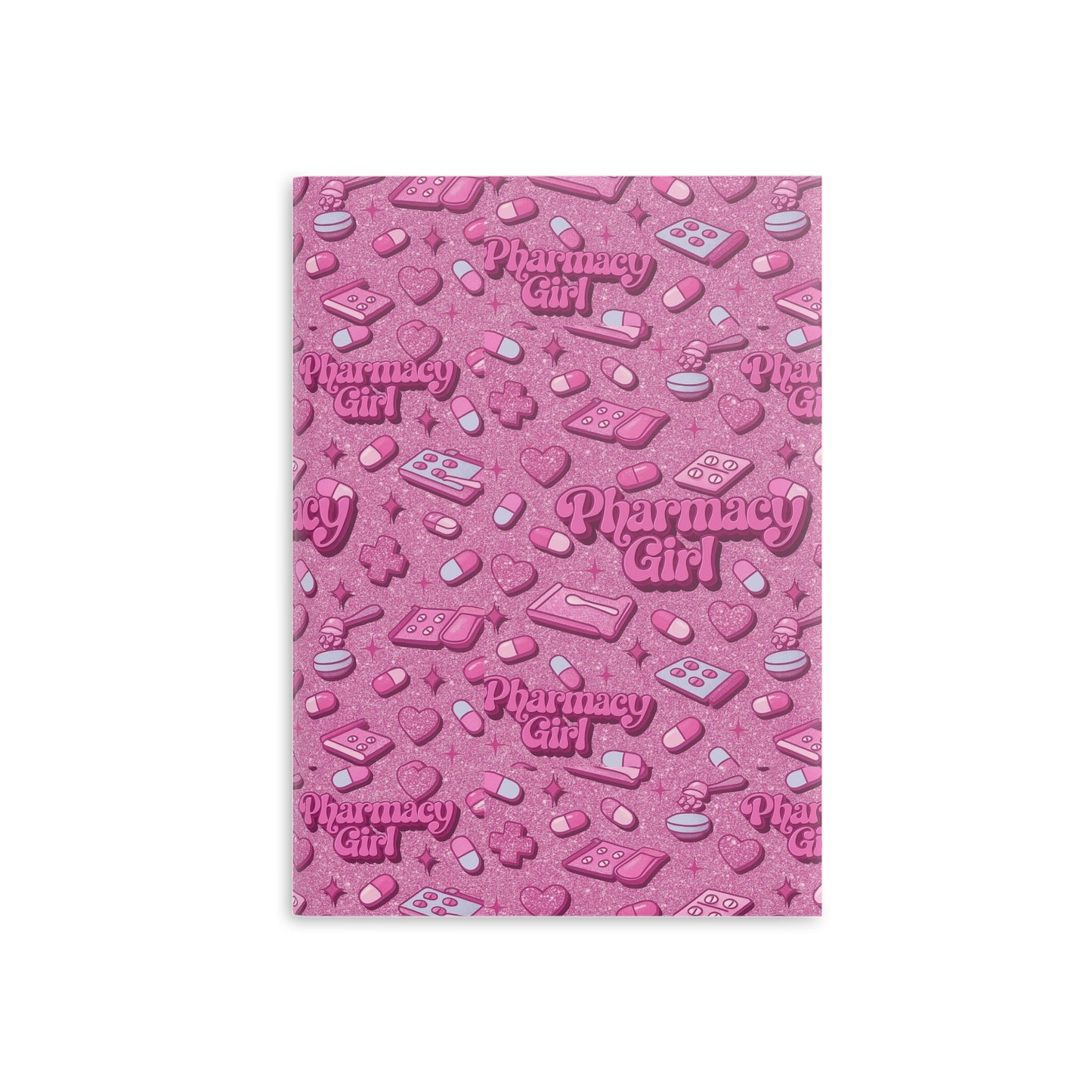 Pharmacy Girl "Pink Script" Hardcover Notebook