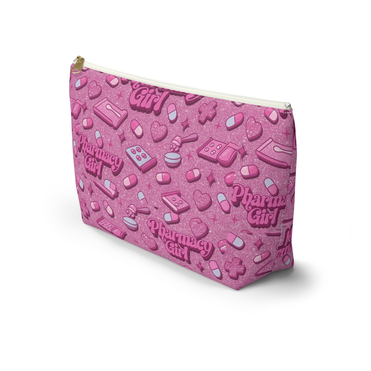 Pharmacy Girl "Pink Script" Travel Bag