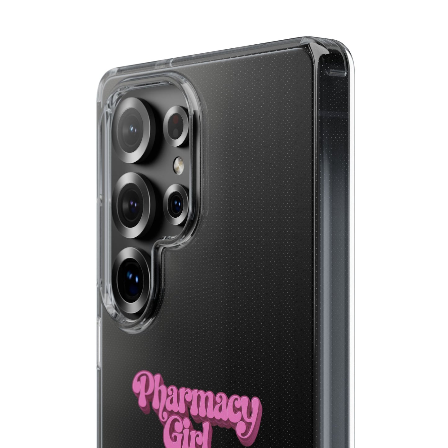 Pharmacy Girl Clear Phone Case