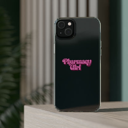 Pharmacy Girl Clear Phone Case
