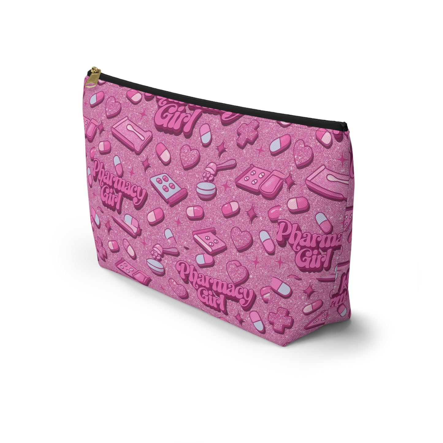 Pharmacy Girl "Pink Script" Travel Bag