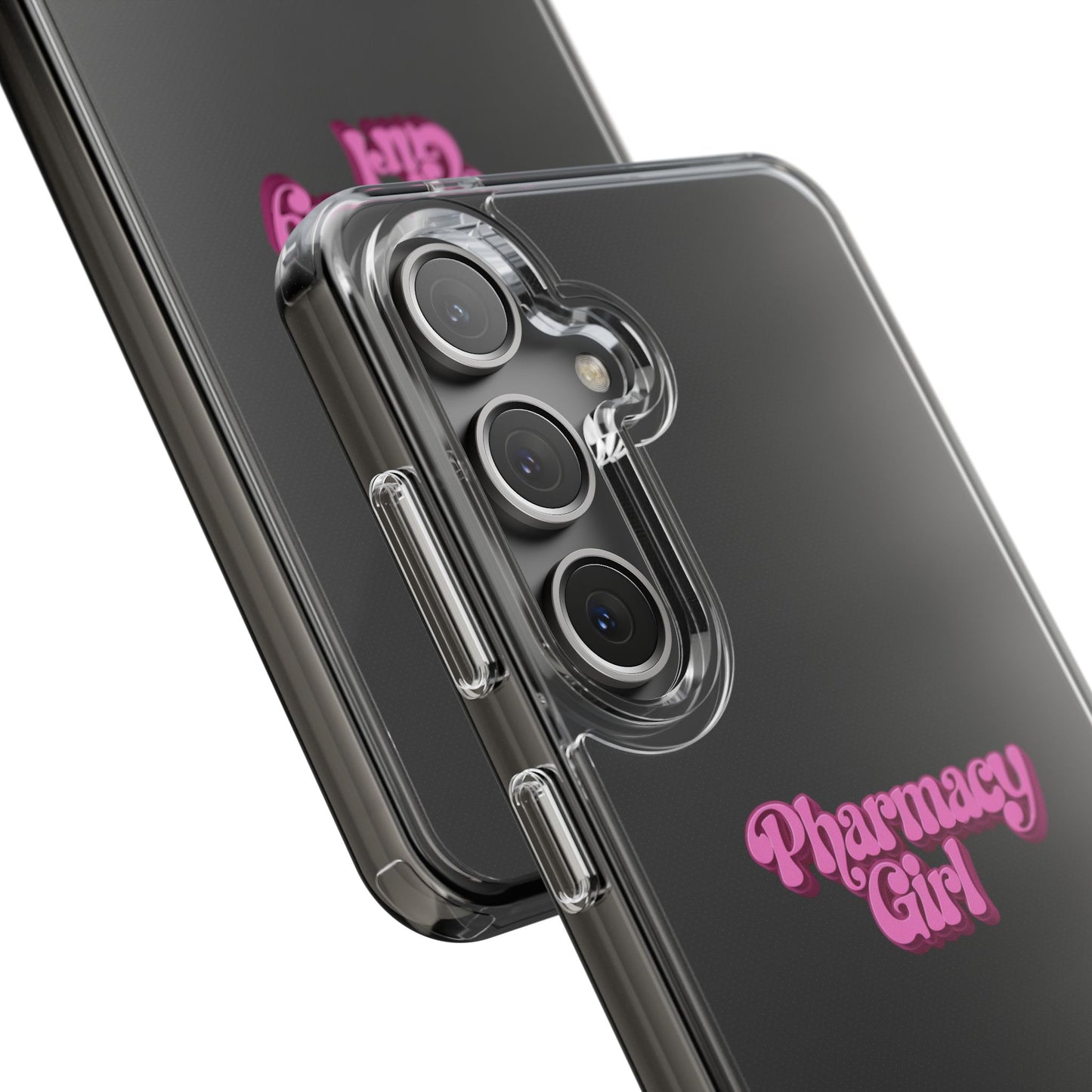 Pharmacy Girl Clear Phone Case