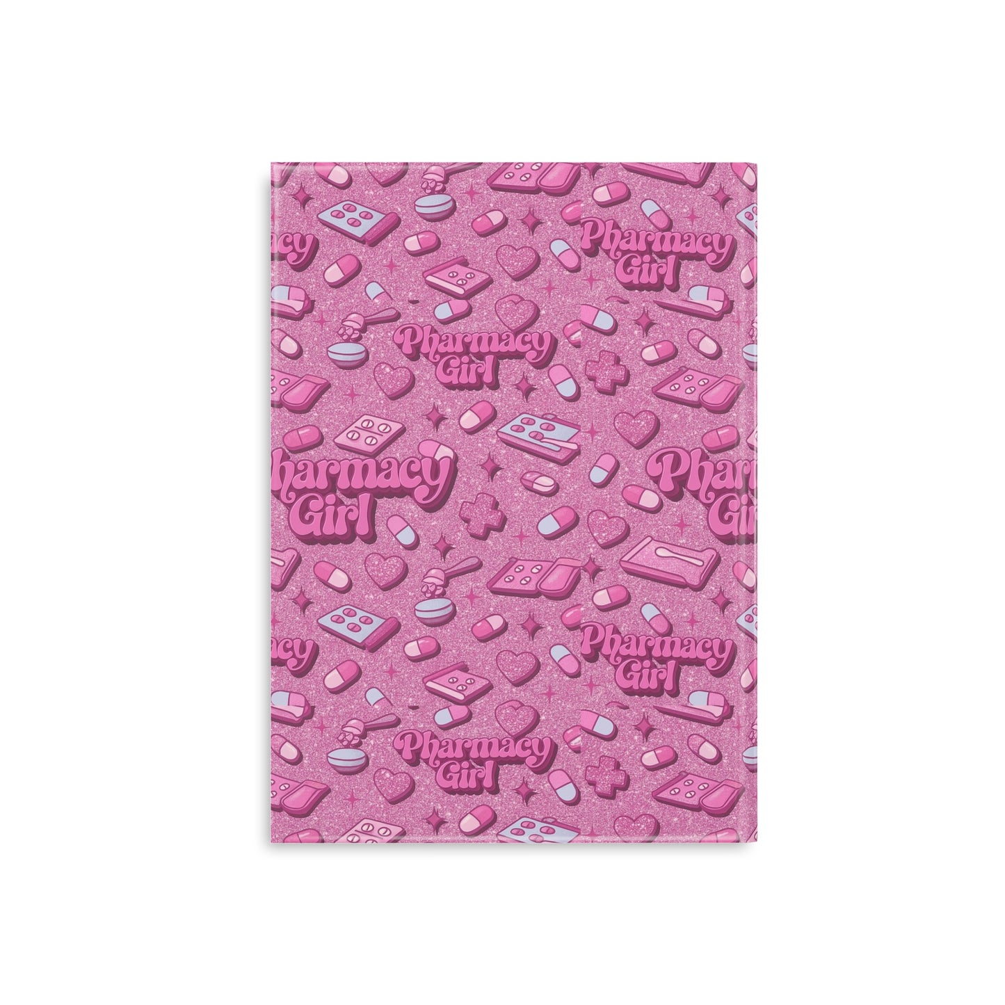 Pharmacy Girl "Pink Script" Hardcover Notebook