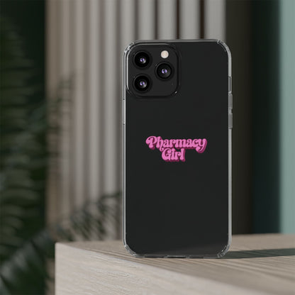 Pharmacy Girl Clear Phone Case