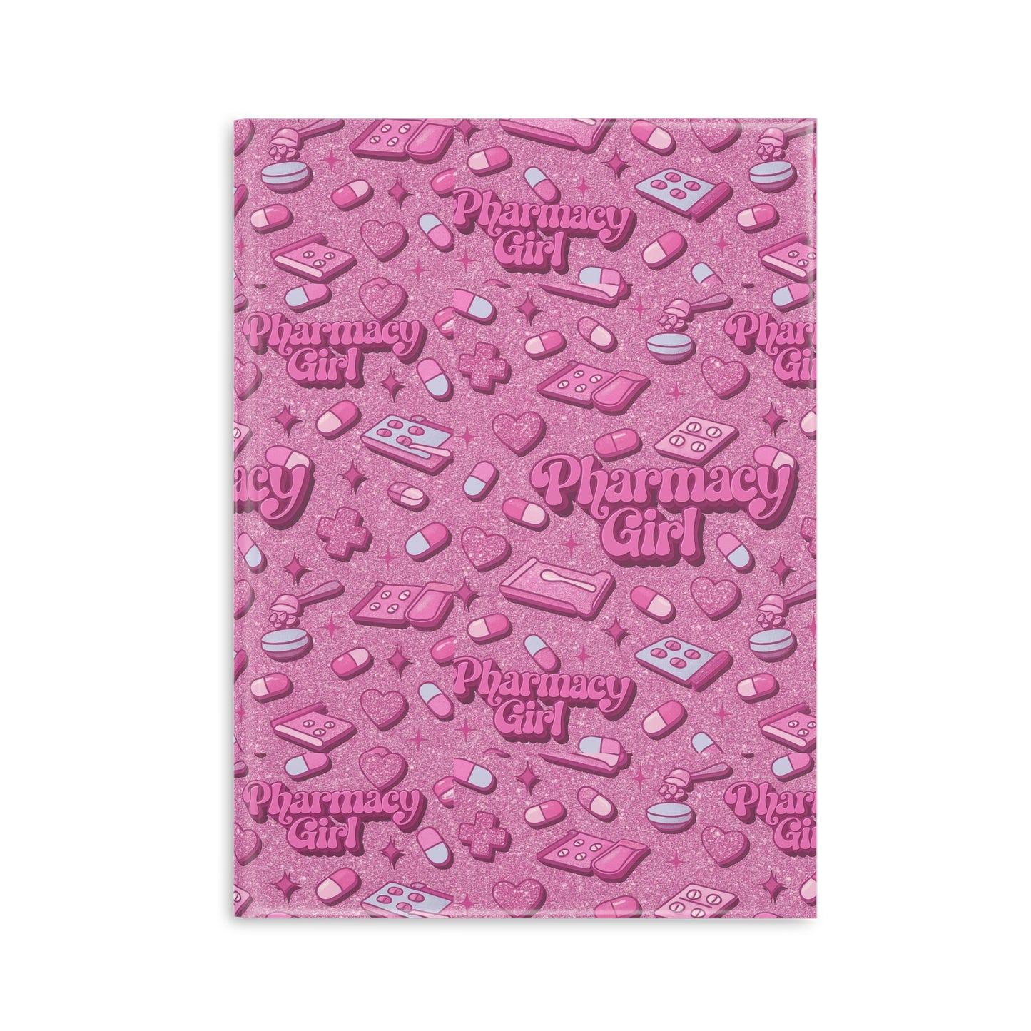 Pharmacy Girl "Pink Script" Hardcover Notebook