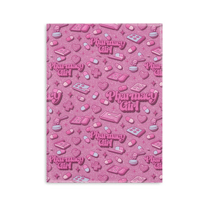 Pharmacy Girl "Pink Script" Hardcover Notebook