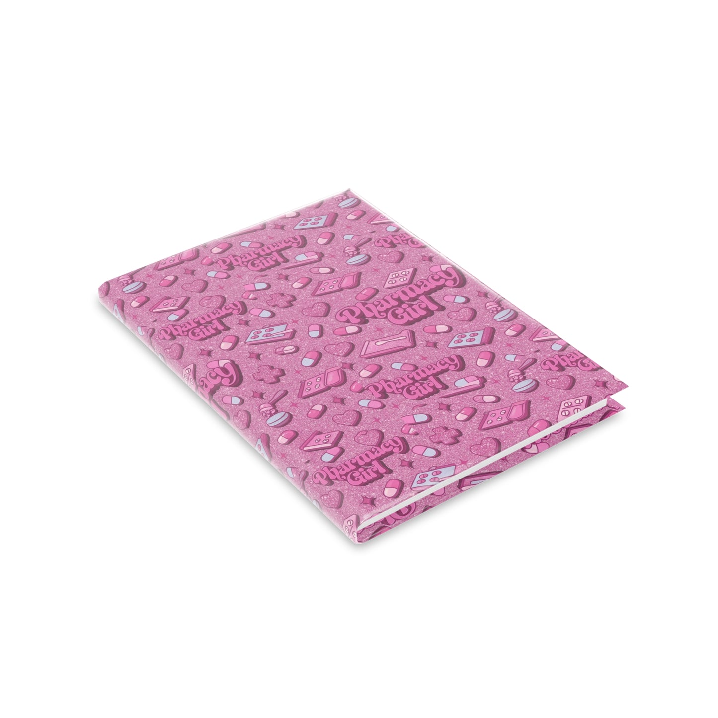 Pharmacy Girl "Pink Script" Hardcover Notebook