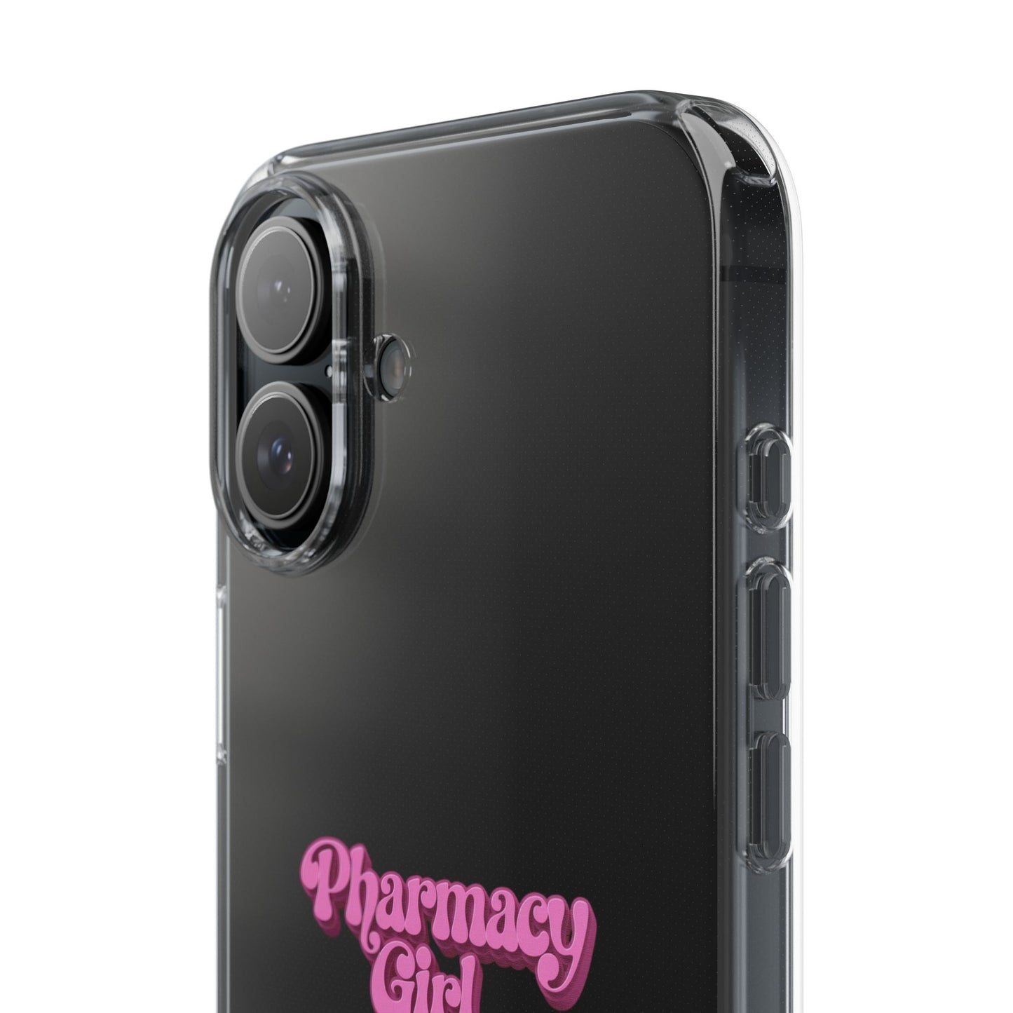 Pharmacy Girl Clear Phone Case