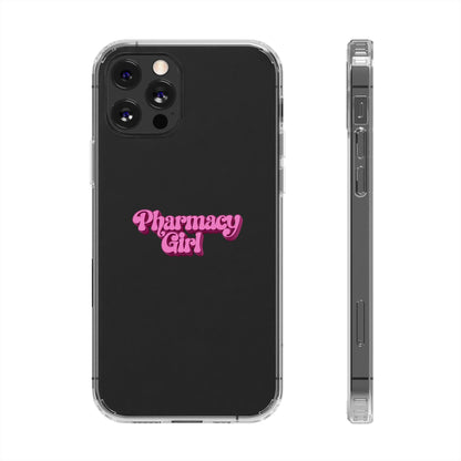 Pharmacy Girl Clear Phone Case