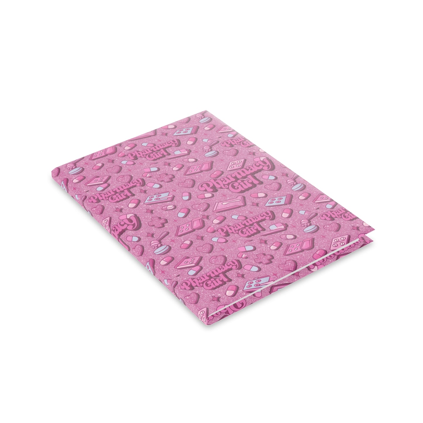 Pharmacy Girl "Pink Script" Hardcover Notebook