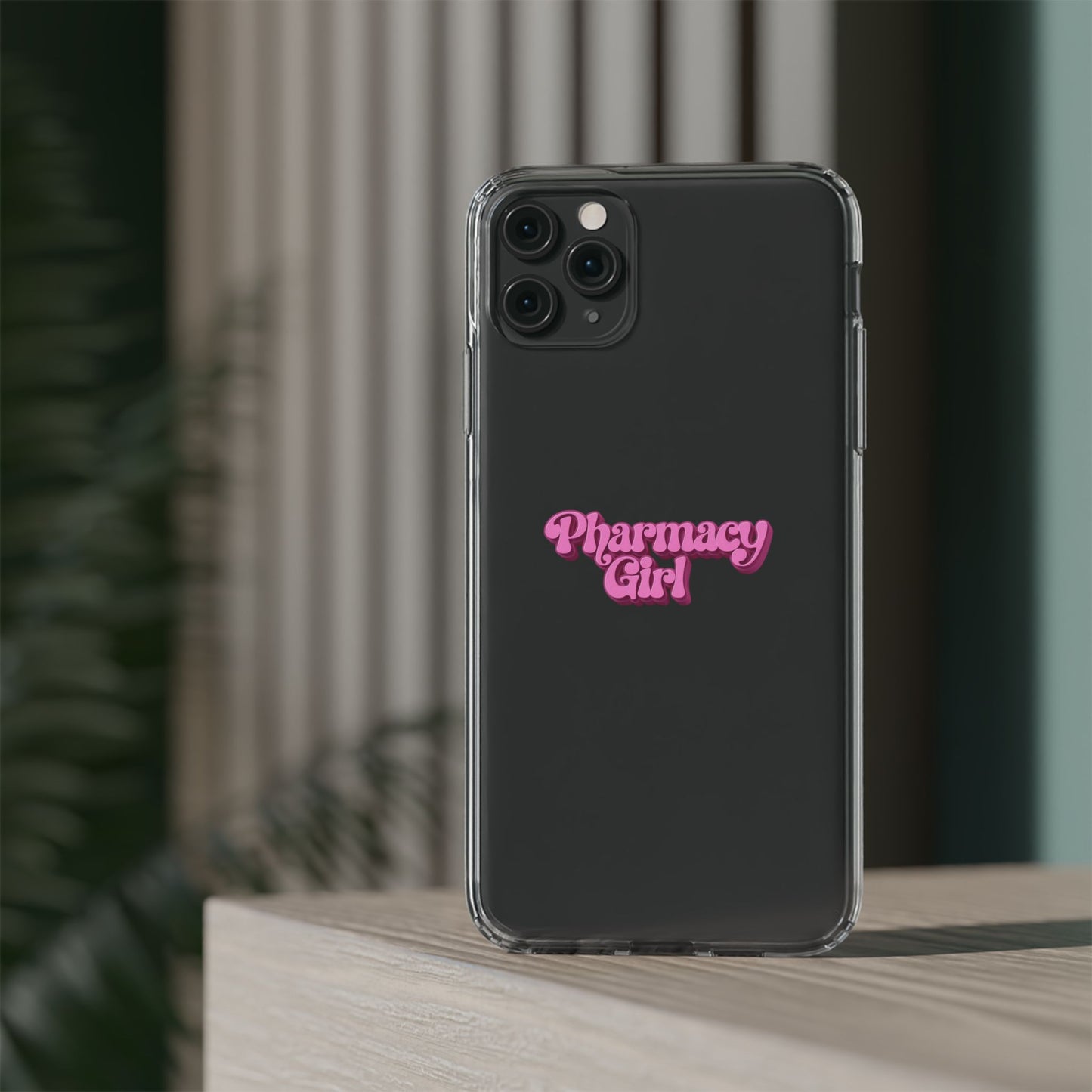 Pharmacy Girl Clear Phone Case