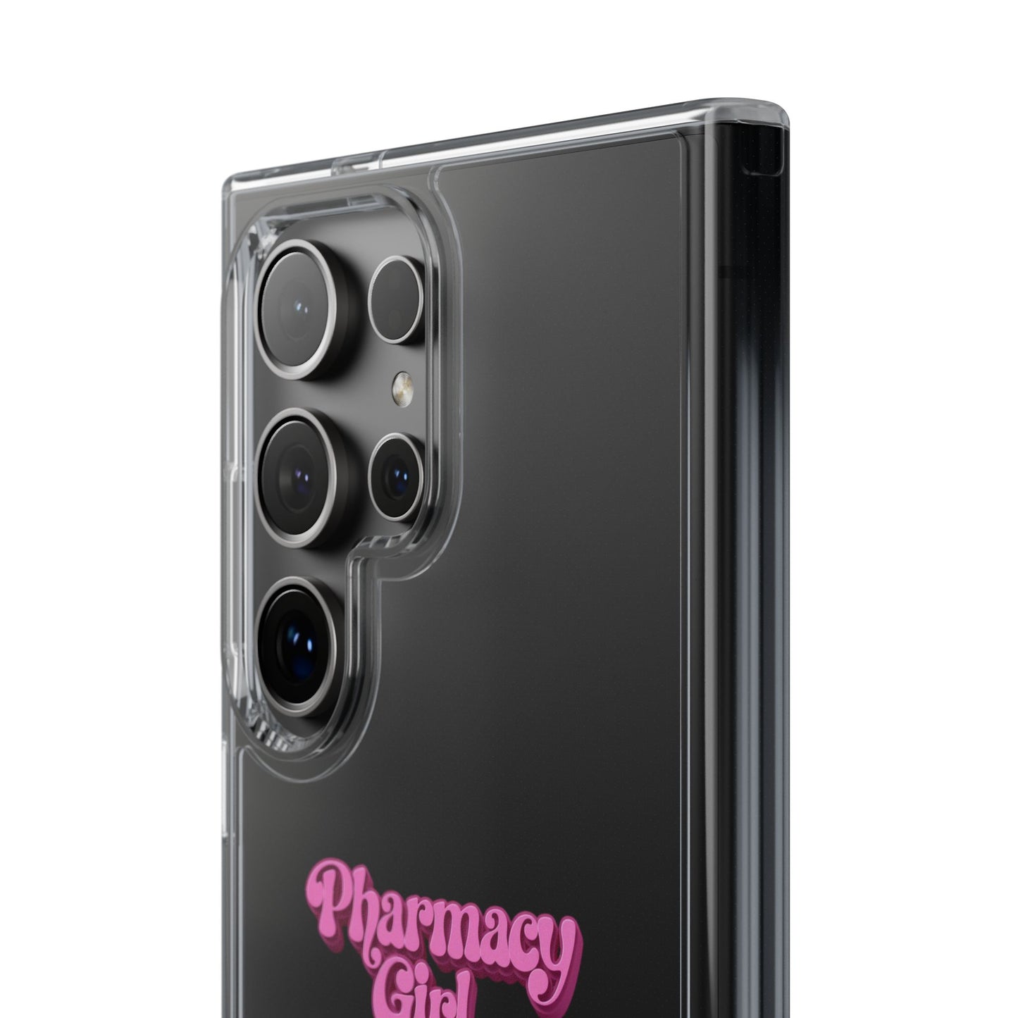Pharmacy Girl Clear Phone Case
