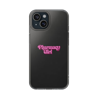 Pharmacy Girl Clear Phone Case
