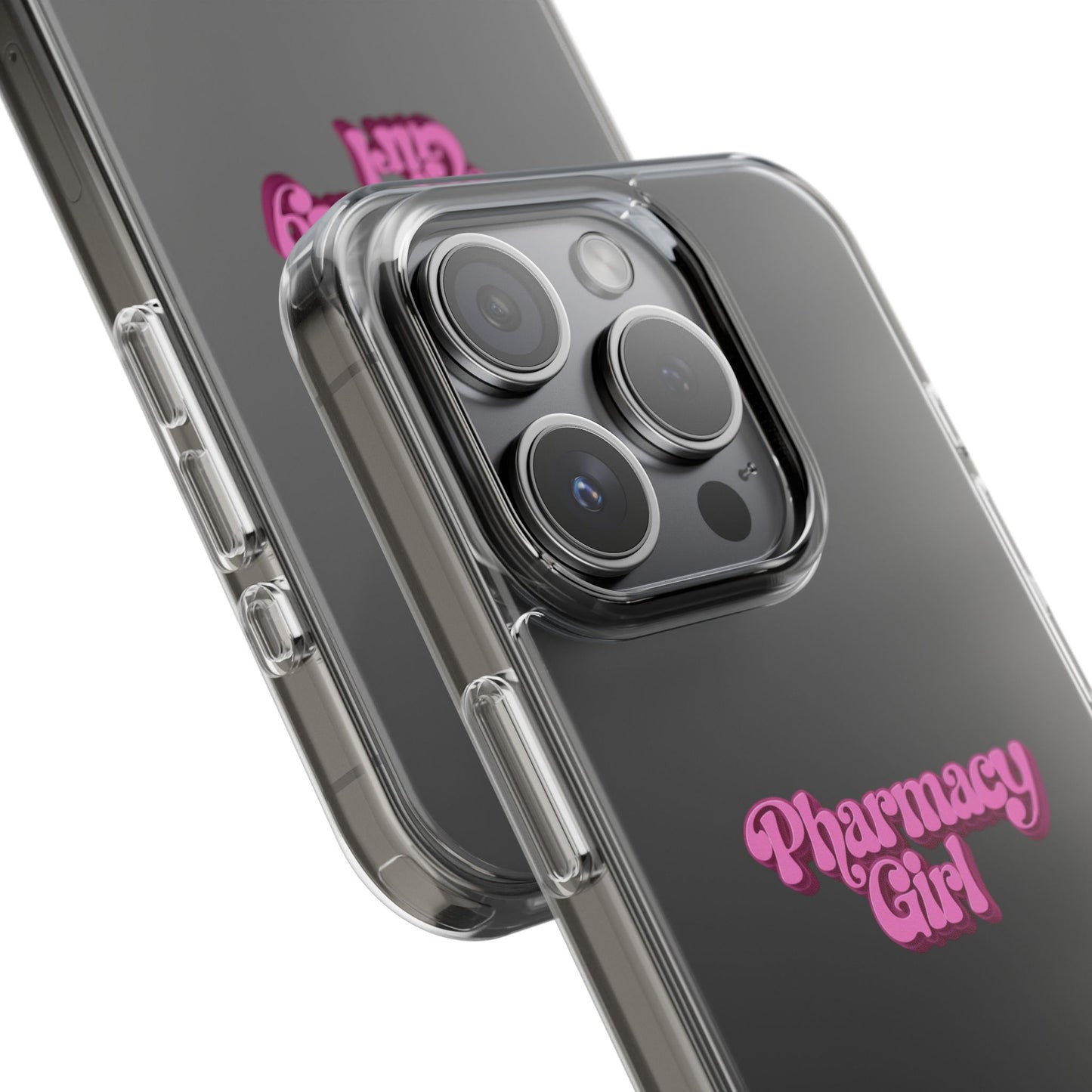 Pharmacy Girl Clear Phone Case