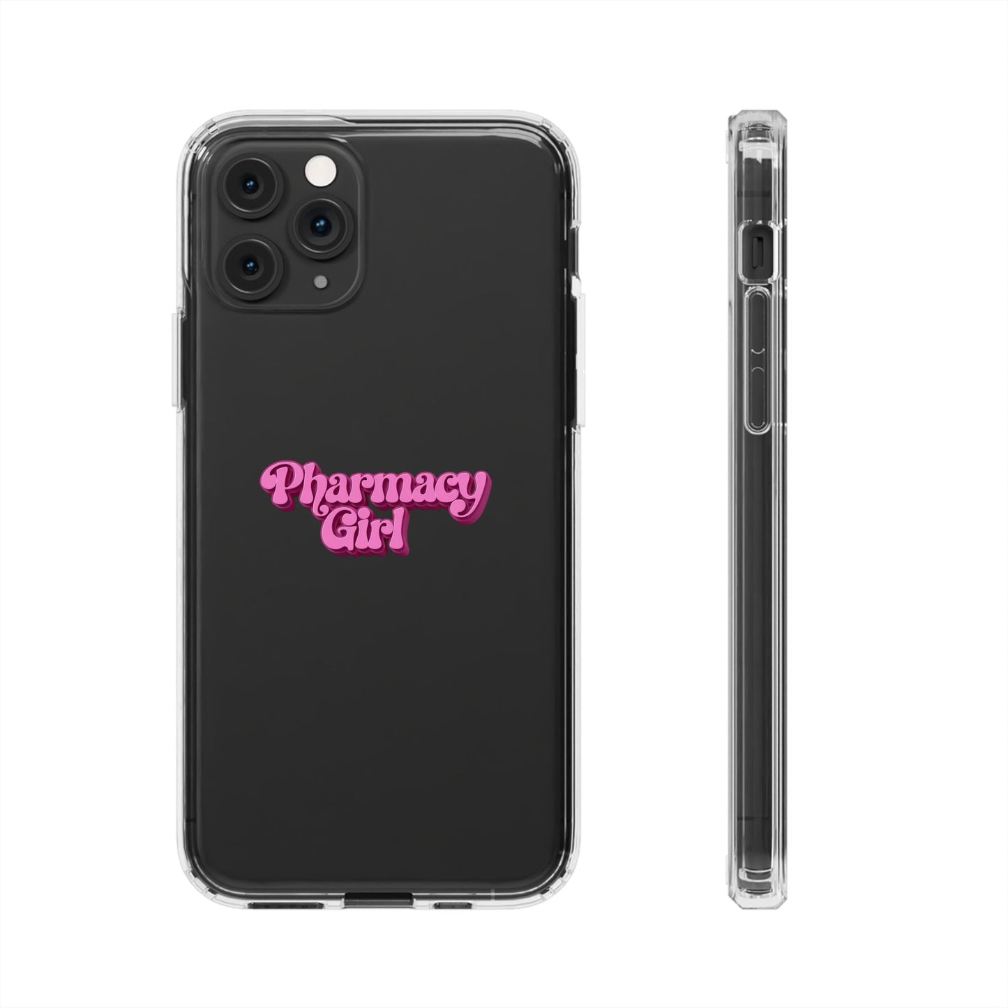 Pharmacy Girl Clear Phone Case