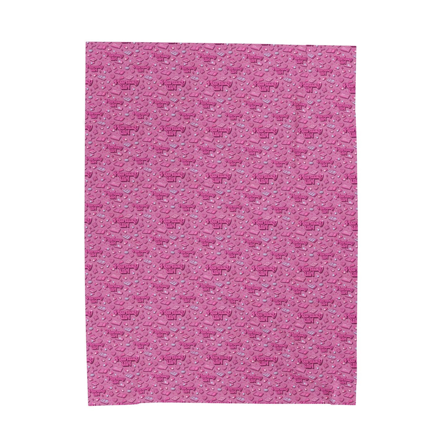 Pharmacy Girl "Pink Script" Blanket