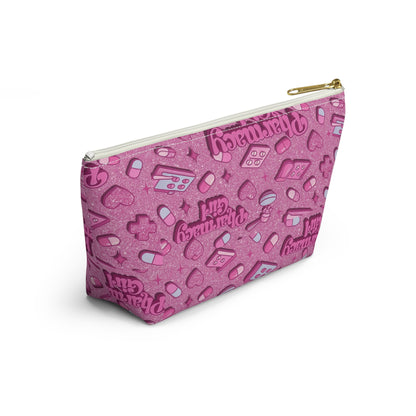 Pharmacy Girl "Pink Script" Travel Bag