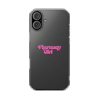 Pharmacy Girl Clear Phone Case
