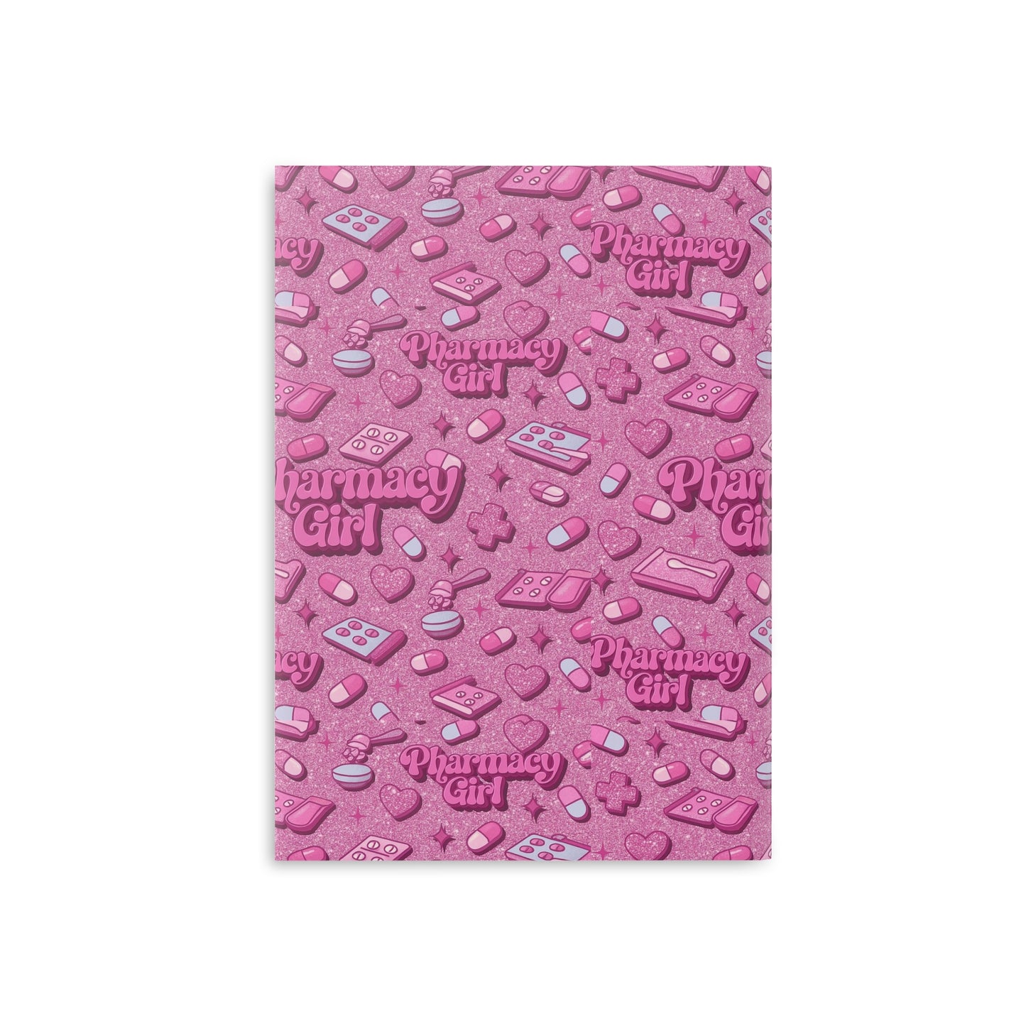 Pharmacy Girl "Pink Script" Hardcover Notebook