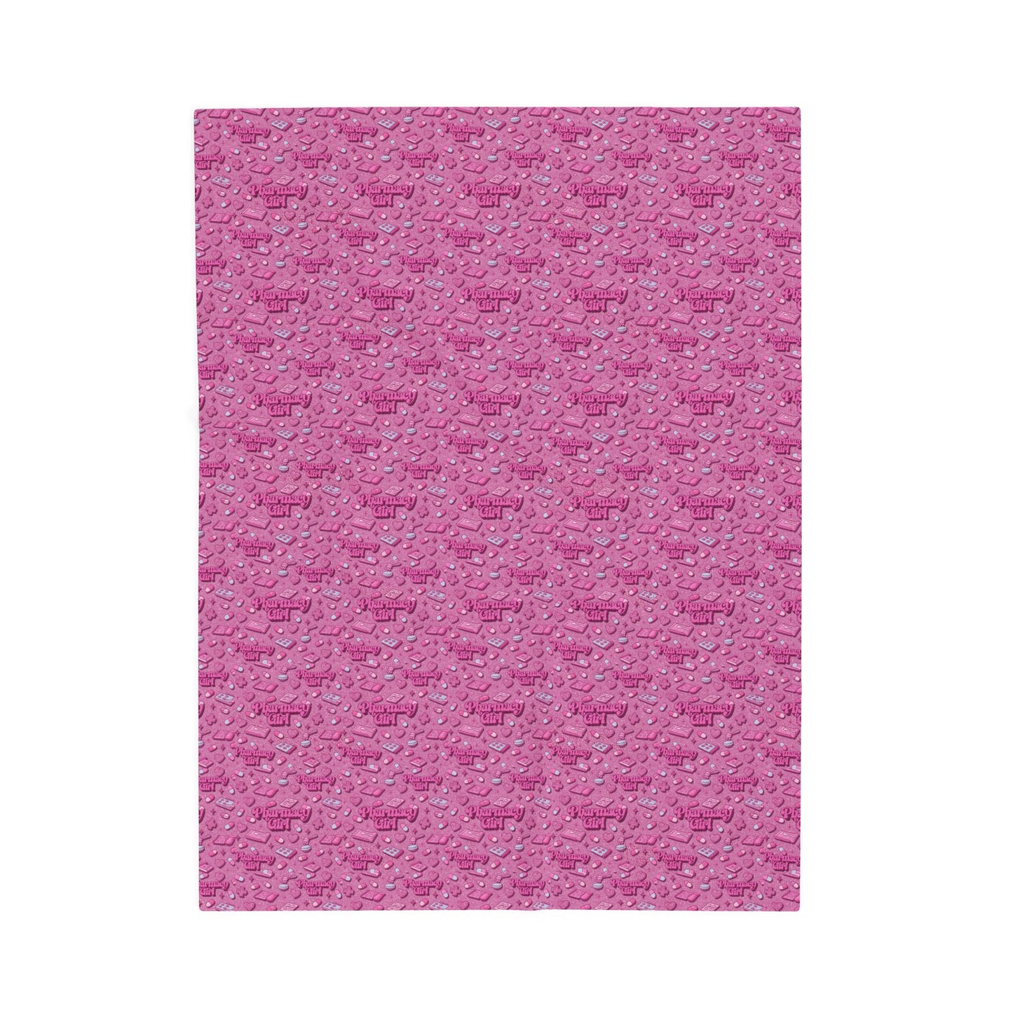 Pharmacy Girl "Pink Script" Blanket