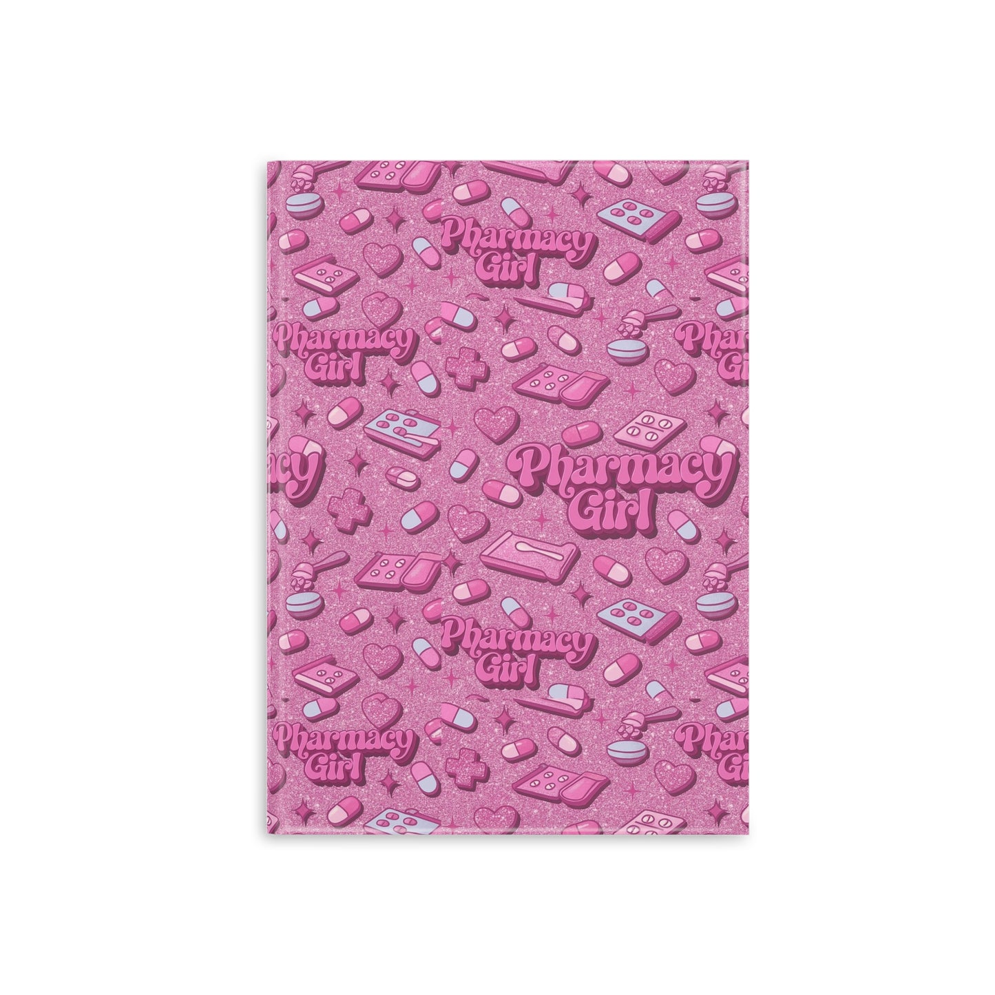 Pharmacy Girl "Pink Script" Hardcover Notebook