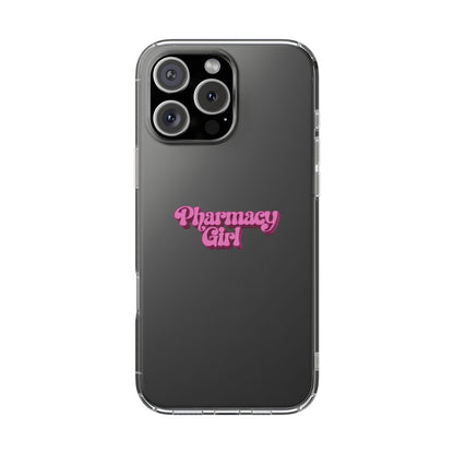 Pharmacy Girl Clear Phone Case