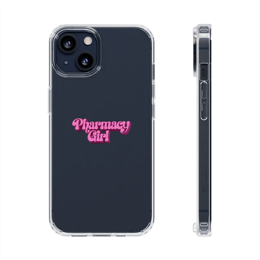 Pharmacy Girl Clear Phone Case