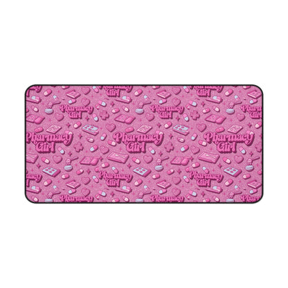 Pharmacy Girl "Pink Script" Desk Mat