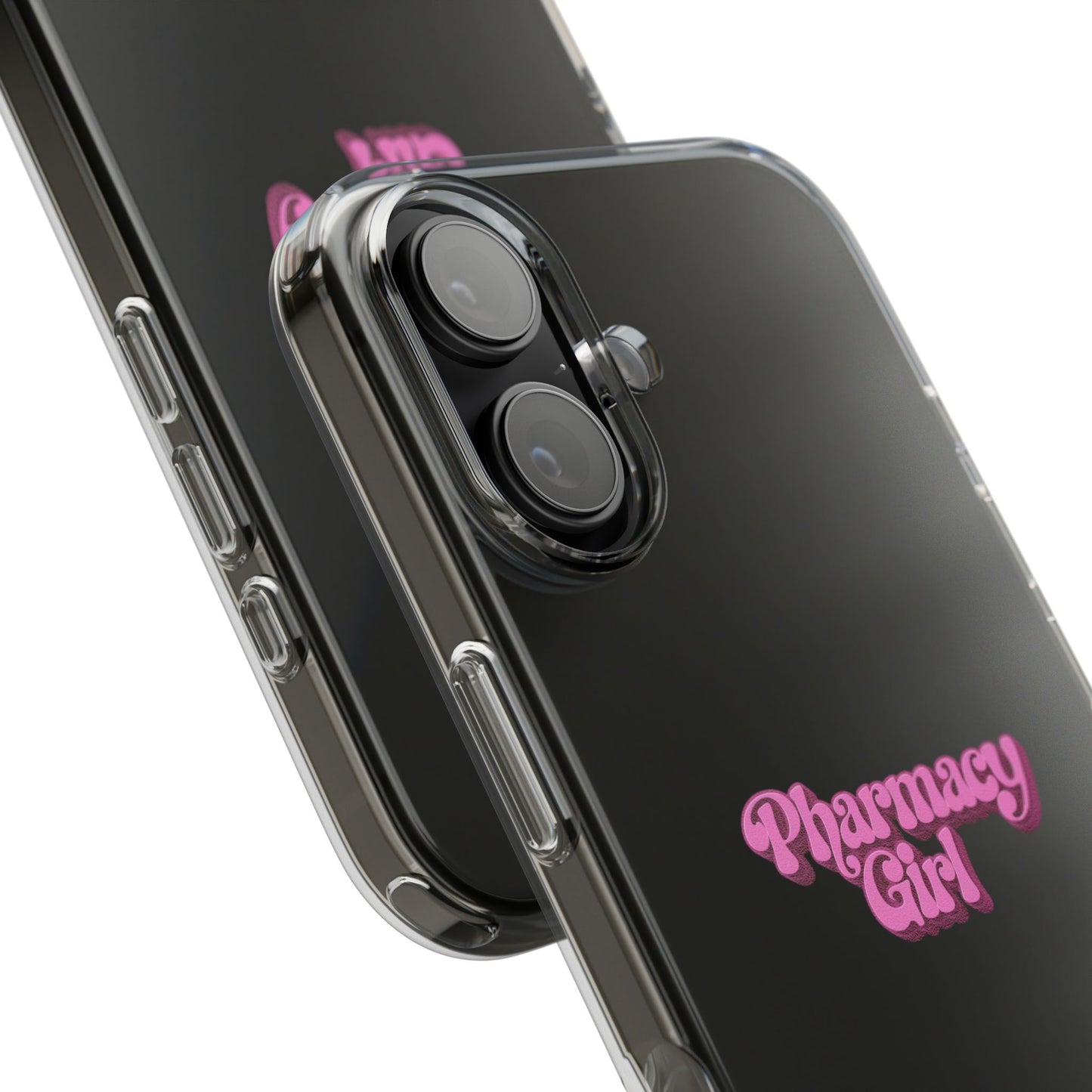 Pharmacy Girl Clear Phone Case