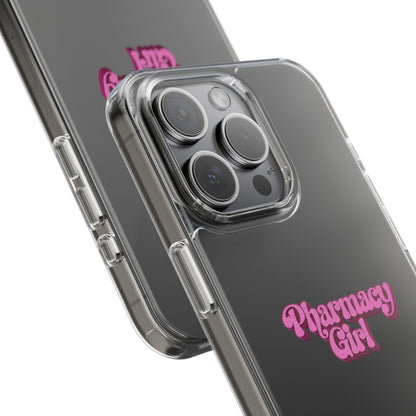 Pharmacy Girl Clear Phone Case