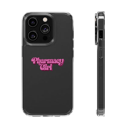 Pharmacy Girl Clear Phone Case