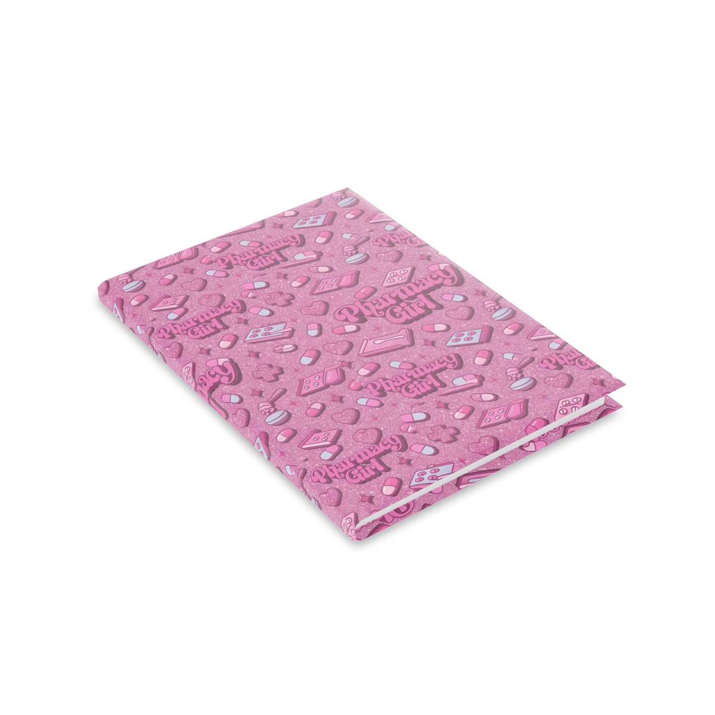 Pharmacy Girl "Pink Script" Hardcover Notebook