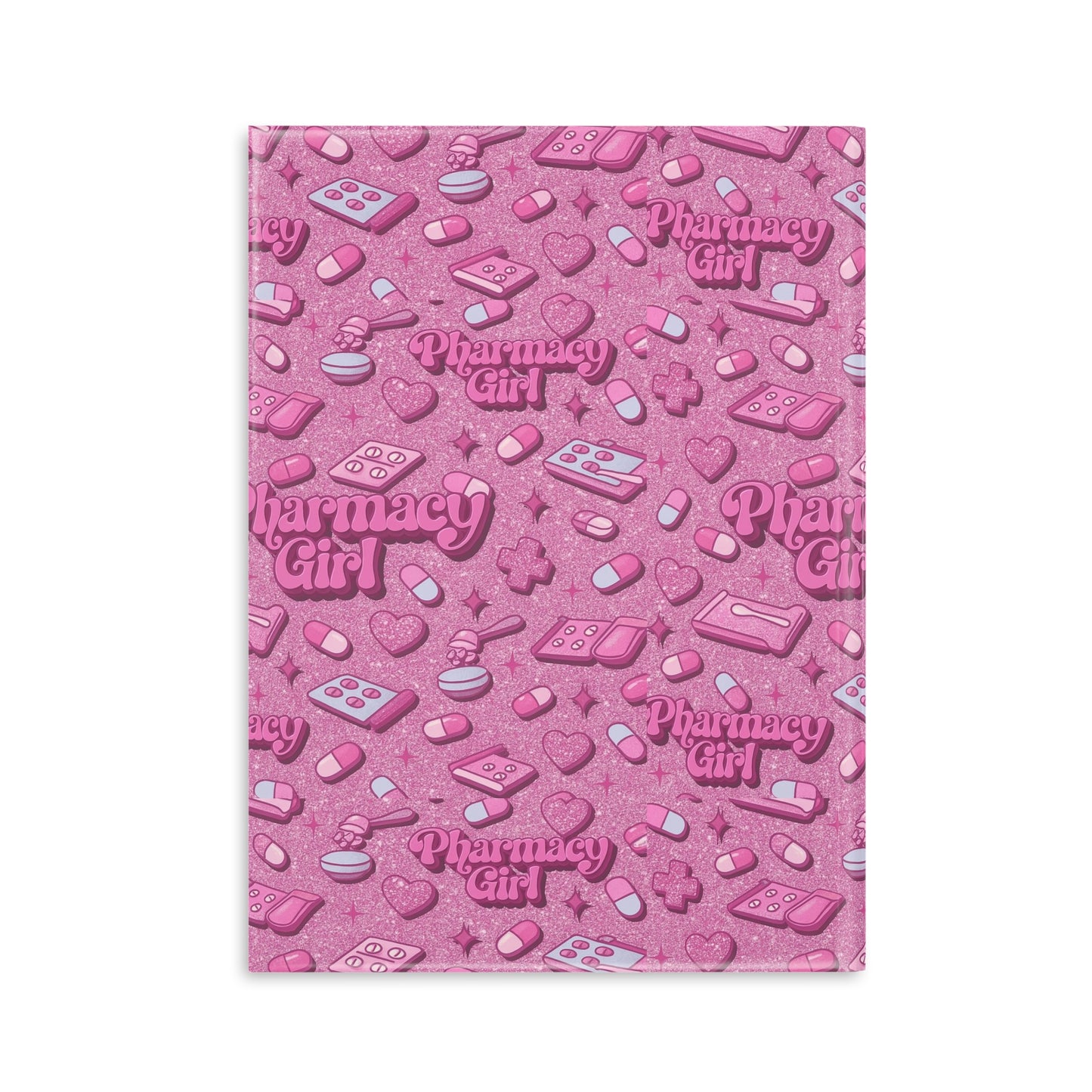 Pharmacy Girl "Pink Script" Hardcover Notebook