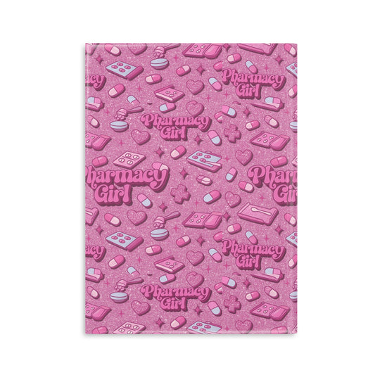 Pharmacy Girl "Pink Script" Hardcover Notebook
