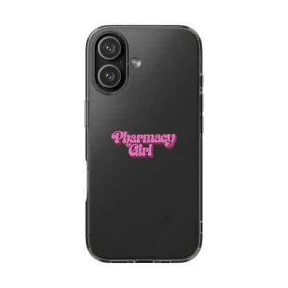 Pharmacy Girl Clear Phone Case
